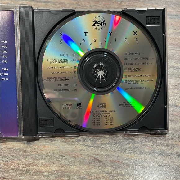 Styx Classics Volume 15 CD - Picture 3 of 4